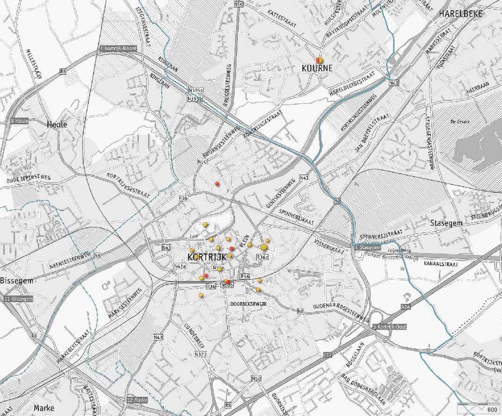 4.2.7.6. Hotspots voor de politiezone voor 21 Alleen steaming en handtasroof werden op de kaart gezet.