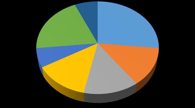 Sectorale verdeling interviews 20% 7% 13% 7% 13% 27% 13% Agrarisch Voeding Horeca Recreatie Bouw Recycling Afvalinzameling Figuur 1 Sectorale verdeling interviews De geïnterviewde ondernemers vallen