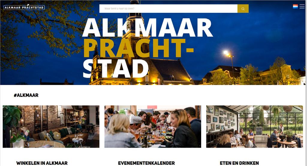 WEBSITE Gratis vermelding database Feiten en cijfers website www.alkmaarprachtstad.nl 315.500 unieke bezoekers per jaar 37.