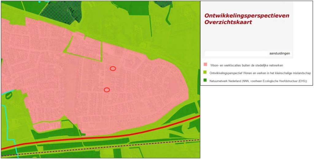 ontwikkelingsperspectievenkaart van de provincie Overijssel het ontwikkelingsperspectief Woon- en werklocaties buiten de stedelijke netwerken. In figuur 4.