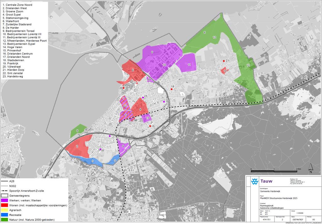 kaart 6 - themakaart autonome ontwikkelingen Wonen Een belangrijk onderdeel van de autonome ontwikkelingen heeft betrekking op woningbouw.