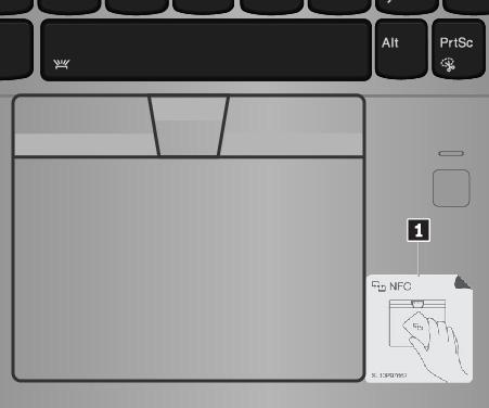 Door gebruik te maken van de NFC-functie, kunt u de radiocommunicatie tussen uw computer en een ander NFC-apparaat (op een paar centimeter afstand) tot stand brengen.