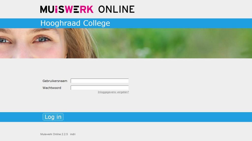 INLOGGEN Om aan de slag te kunnen met Muiswerk Online heeft u nodig: een Muiswerk schoolingang (een URL 1 ), een gebruikersnaam en een wachtwoord.