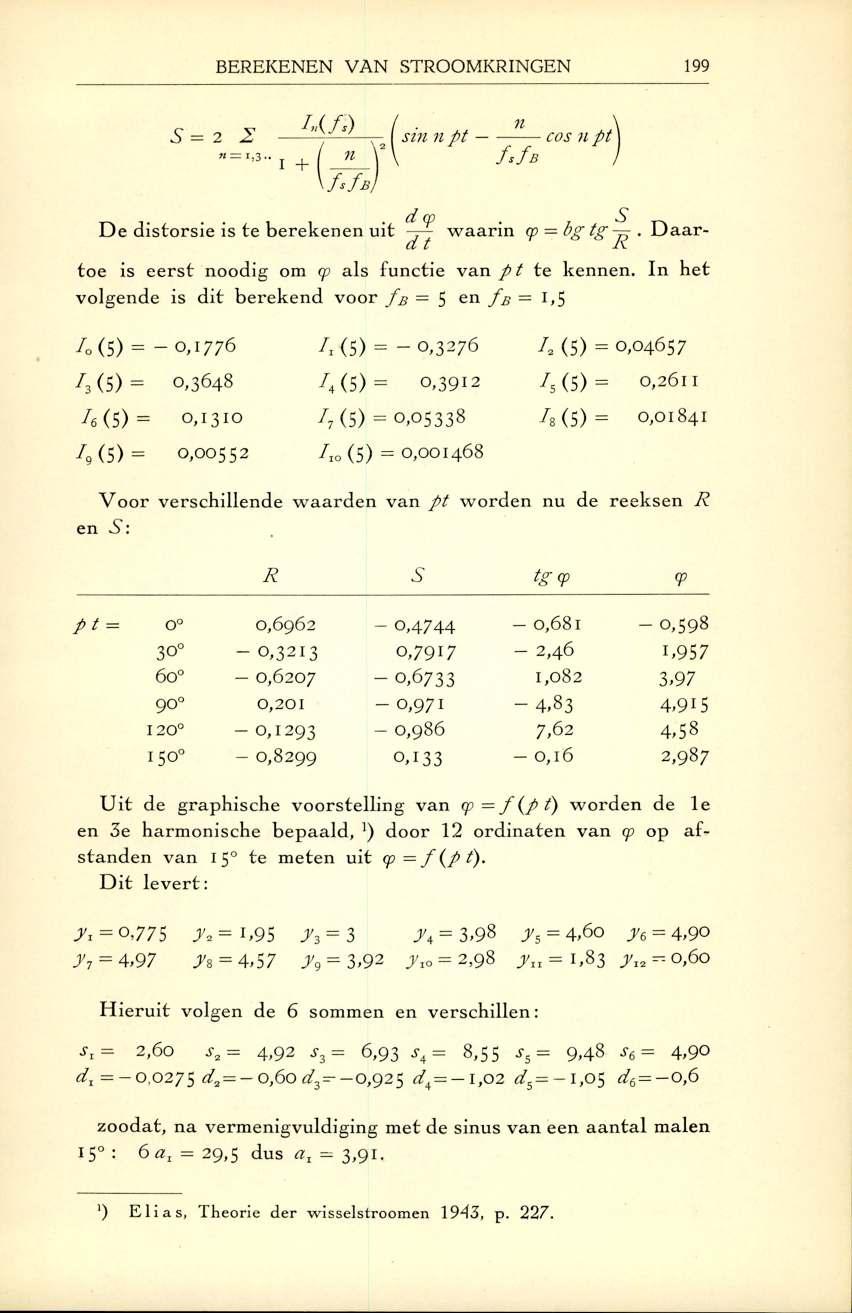 BEREKENEN VAN STROOMKRINGEN 199 5 = 2 2 M f s ) = i 3" i + ( n V sin n p t n cos n p t fs f, B \f 'f B d 5 A D e d isto rsie is te b erek en en u it d t w a a rin w = bg tg.