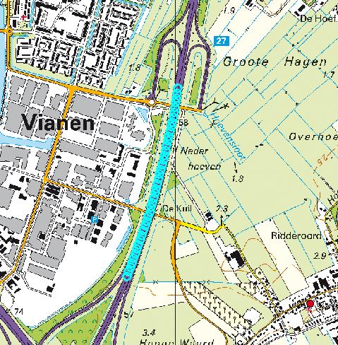 Groepsrisico van een weg wordt per kilometer berekend. Iedere kilometer kan daardoor een ander groepsrisico hebben. In figuur 4.