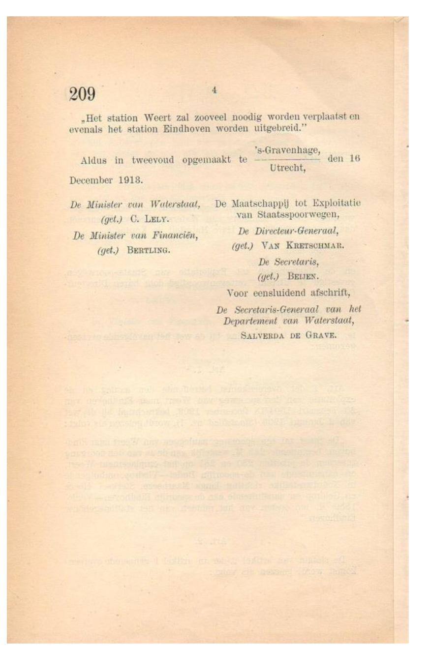 tot wijziging van die van 20 Februari 1904 / 18 December 1903 betreffende den aanleg en de exploitatie van een spoorweg van