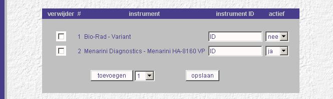 Ga dan naar het menu methoden : Eén of meerdere (nieuwe) toestellen kunnen worden toegevoegd door onderaan het