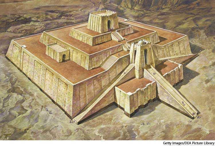 Ziggoerat Tempeltoren in het oude Mesopotamië Genesis