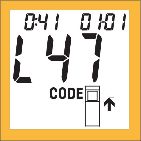 Instellen van de stripcode met de codekaart 1. Zet de meter aan (met de OK-toets of door een teststrip in de striphouder te steken).