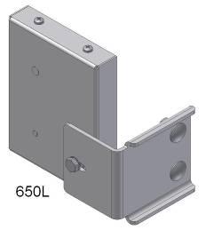 HH deur 2,5x2,5m HH deur 5 x 2,5m Slot, anti-inbraak 650L Lock option option 901 Zorgt ervoor dat de deur niet uit de onderste rails