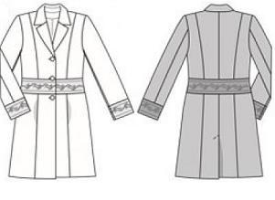 2.0 GRONDPATROON COLBERT / MANTEL DAMES. Colberts en mantels worden getekend worden met overwijdte. De kleding wordt immers over andere kleding gedragen.