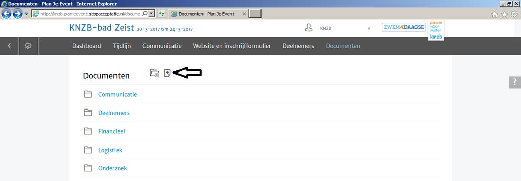 Onderdeel 5 documenten) Dit onderdeel geeft je de mogelijkheid om eigen documenten in de database te zetten.