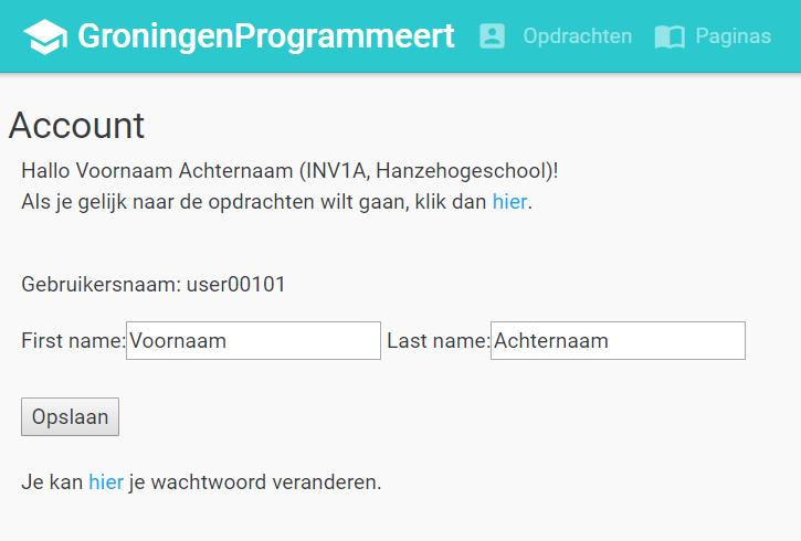 Wanneer je naar https://www.gprog.nl/ gaat kom je op de welkomspagina. Deze pagina is hierboven afgebeeld. Als je nog geen account hebt voor jezelf en je klas kun je op Mail ons klikken.