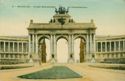 Gezicht op het Jubelpaleis tijdens de Wereldtentoonstelling van 1897, Bruxelles Exposition 1897,