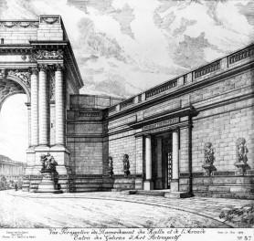 hallen, in 1909 ontworpen door Charles Girault (Verzameling Archives nationales de