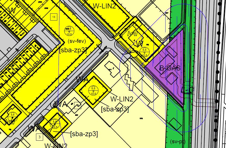 BSTINGSPN: Ingevolge het ontwerp bestemmingsplan Park Triangel van de Gemeente Waddinxveen heeft het object o.a. de bestemming woongebied met een maximale bouwhoogte van 10,50 mtr.