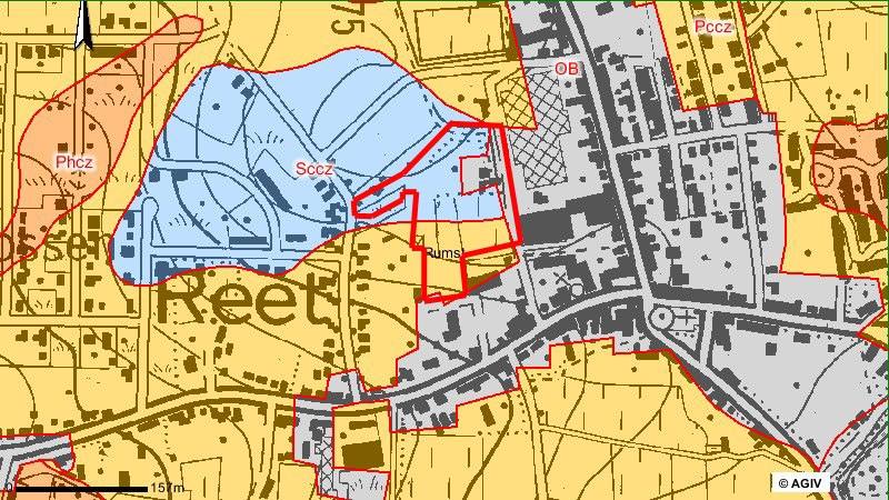 De geologische ondergrond van het terrein bestaat uit de Formatie van Berchem (Bc), gekenmerkt door donkergroen tot zwart zand, sterk