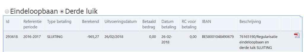 voorafgaat aan de referentieperiode waarin uw voorziening het Rizivnummer heeft verloren; de afrekening van de referentieperiode waarin uw voorziening het Rizivnummer heeft verloren; als uw