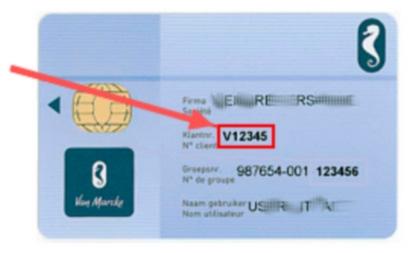 Dat vind je op je blue-card. Het wachtwoord is je geboortedatum in het formaat: dd/mm/jjjj.