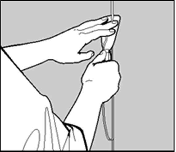 Gebruik voor het lassen een Ø 4,0 mm lasdraad (zoals de vloerbedekking). Zorg steeds voor een constante hoek tussen het lasmondje en de wand.