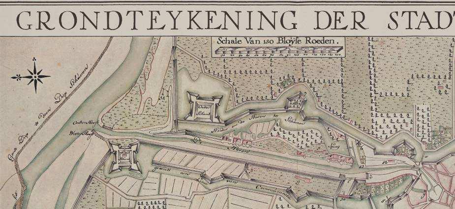 De Oude Singel en de Schipperswegeling worden met name genoemd op de kaart. De Oude Singel was een echte weg, met een kei- en grind verharding.