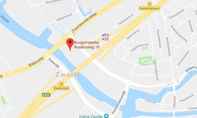 Algemene gegevens Adresgegevens Burgemeester Roelenweg 19 8031 ES Zwolle Oppervlakte Begane grond - showroom ca. 900 m² - werkplaats ca. 420 m² - magazijn/wasplaats ca. 370 m² - kantoren ca.