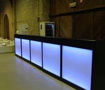 stylish lounge led togen LED Wall dj booth