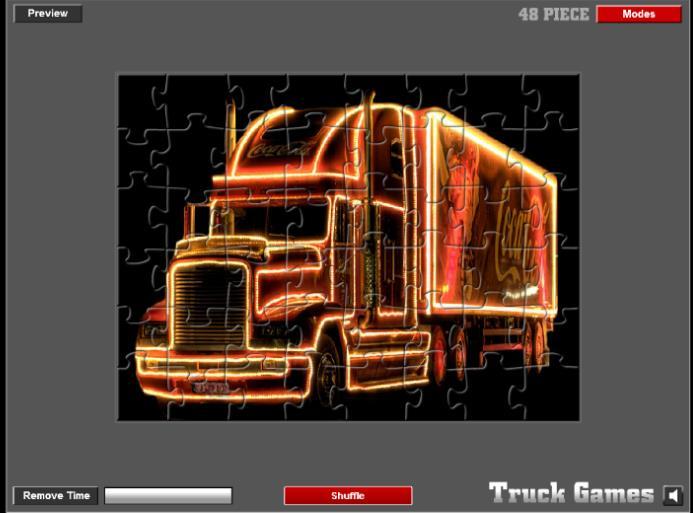 Het spel is te vinden op http://www.kongregate.com/games/newgamess/coca-cola-christmas-truck. Het spel werd gedurende 5 minuten gespeeld.