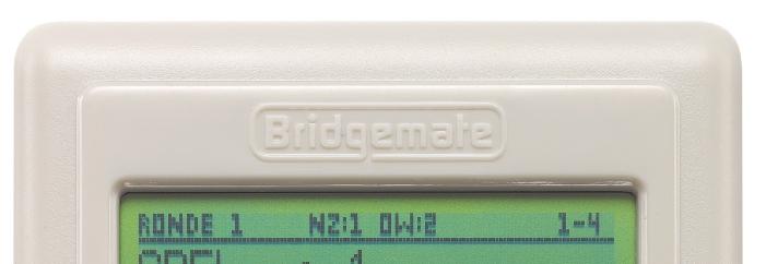 Hoofdstuk 4: Gebruik van de Bridgemate 29 Hoofdstuk 4: Gebruik van de Bridgemate II De Bridgemate is een apparaat waar u als