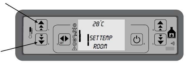 7. Taal instelling (menu 04) Volg onderstaande procedure om de taal van het Drukingsdisplay te wijzigen. 1. Druk toets 3 2. Druk toets 6 en/of 5 totdat Menu 04 in het display verschijnt.