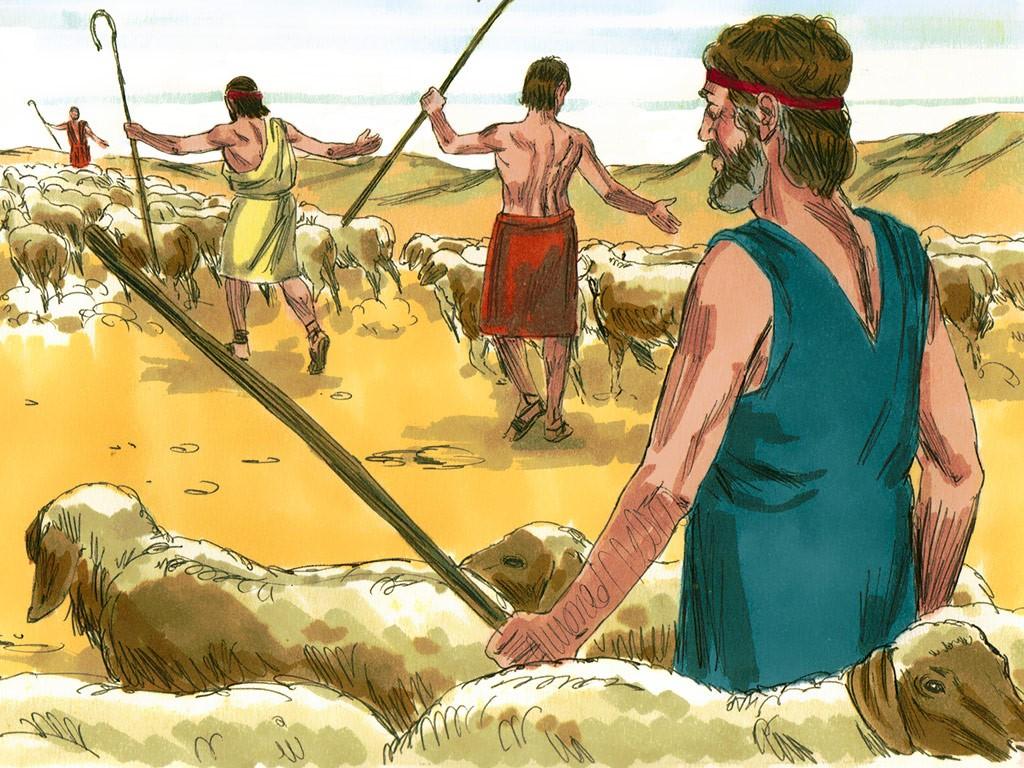 Welk deel van de kudde was van Jakob en wie waren verantwoordelijk voor de kudde van Jakob?
