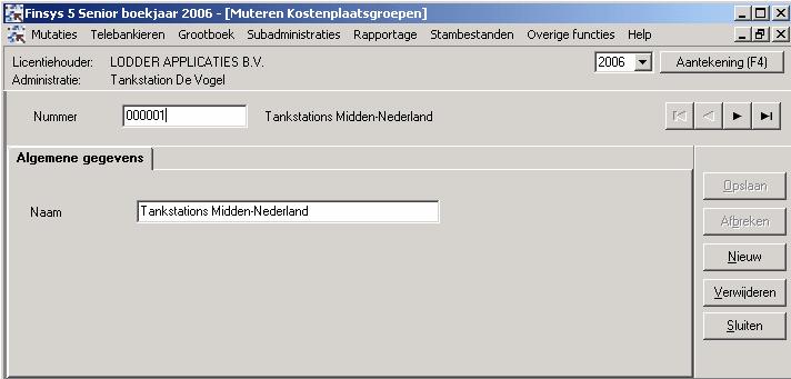 19 Het gebruik van kostenplaatsgroepen is alleen zinvol als u een resultatenrekening op kostenplaatsgroepniveau nodig heeft.