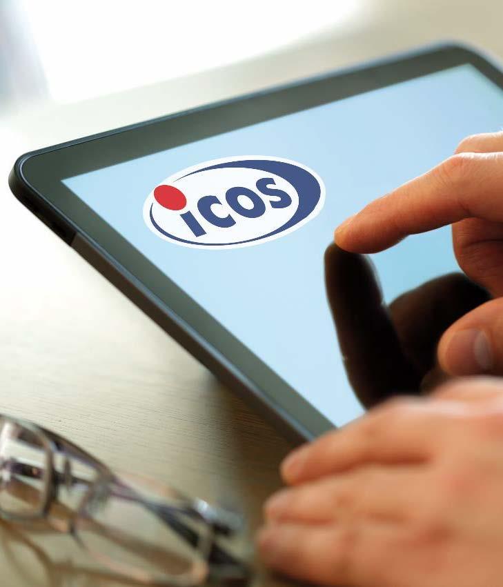 ICOS Online tool beschikbaar voor verschillende divices ICOS easy en ICOS pro Een systeem voor al uw orders Efficiënte budgetbewaking Transparant verbruikscontrole Actuele veiligheidsbladen en