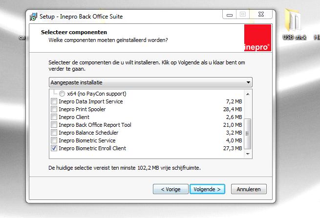 Software Installatie Biometric Enroll Client installeren 1.
