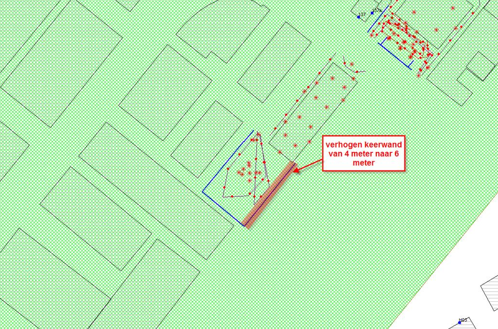 2.5 Bedrijfssituatie maatregel flats Deze situatie betreft de gedetailleerde situatie zoals in paragraaf 2.4 beschouwd. Om de normstelling bij de flats te respecteren zijn maatregelen noodzakelijk.