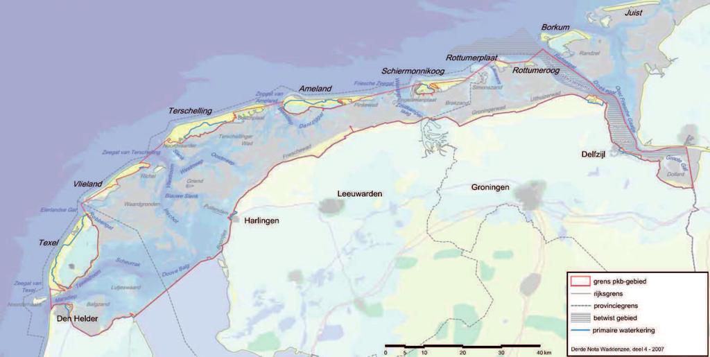 1 Inleiding Het Deltaprogramma Waddengebied richt zich op de Waddenzee, de Waddeneilanden, de Eems-Dollard en de kustzones van Fryslân, Groningen en Noord-Holland grenzend aan de Waddenzee en de