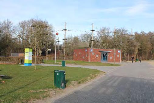 Om recreanten van dienst te kunnen zijn plaatst het Recreatieschap tijdelijk een mobiel toiletgebouw en containers voor opslagmogelijkheden.