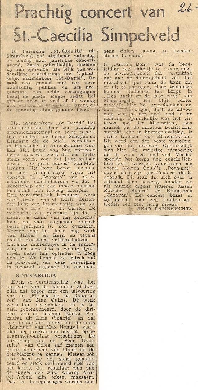 Persberichten 1968 (bron:limburgs Dagblad) Redactie nieuwsbrief De Harmenej Heb je interessante