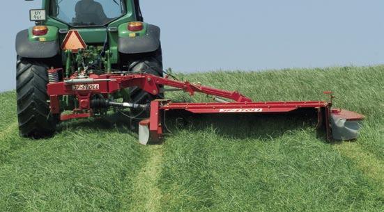 Door het aktiveren van Top Dry wordt het gras tot 80 % van de werkbreedte gelijkmatig verdeeld en gelijktijdig kunt u ervoor kiezen de