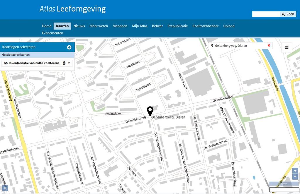 Stap 5: invoeren locatie Voer een locatie