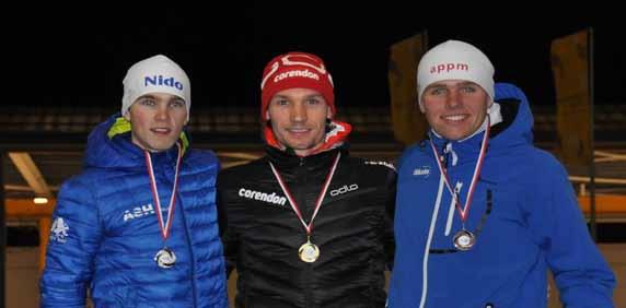 Eindhoven Trofee/HC allround IJssportcentrum Eindhoven - Eindhoven 28 en 29 november 2015 3. Uitslag Heren SB 5000 meter Pos Paar Baan 1 29 Renz Rotteveel HSA 14 O 6:55.08 2 12 Kars Jansman 11 I 6:57.