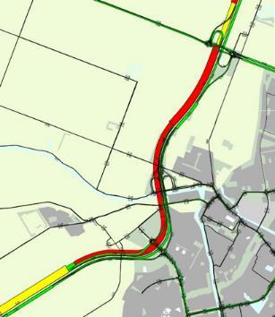 4.2 Onderzoeksresultaten 4.2.1 Effecten hoofdwegennet De varianten A, C en D geven in beide WLO- scenario s Hoog en Laag een goede doorstroming op de A7 waarmee de knelpunten bij Purmerend in