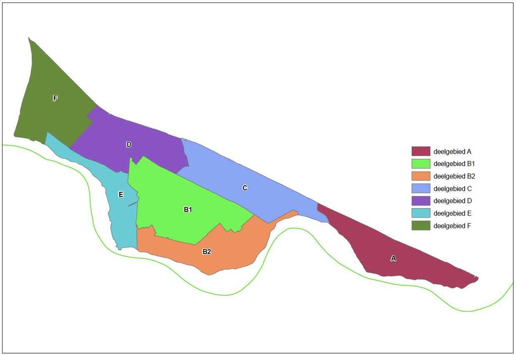 Bijlage 7 Kosten en marktgerelateerde baten per deelgebied Het Eiland van Schalkwijk is opgedeeld in een zeven deelgebieden. Deze deelgebieden zijn weergegeven in figuur B7.1.