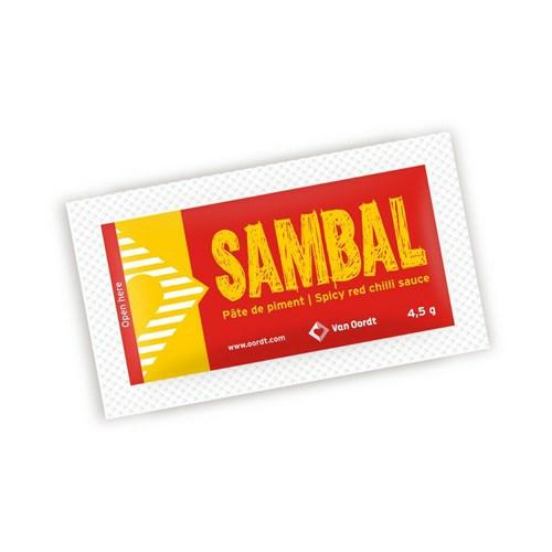 Sambal is een heerlijke smaakmaker om uw snack, boterham of gerecht wat meer pit mee te geven. Portieverpakte sauzen zijn ideaal om uw omzet een extra impuls te geven!