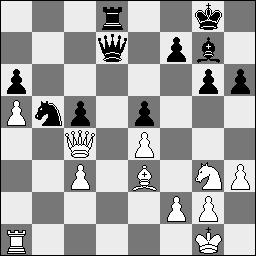 De partijen Halve finale VastNed Rotterdam-ING/ESGOO Enschede Wit : Jeroen Bosch Zwart : Daniel Hausrath 1.d4 g6 2.e4 Lg7 3.Pf3 d6 4.Pc3 a6 5.Le3 b5 6.a4 b4 7.Pe2 Lb7 8.Pg3 Pd7 9.a5 Pgf6 10.