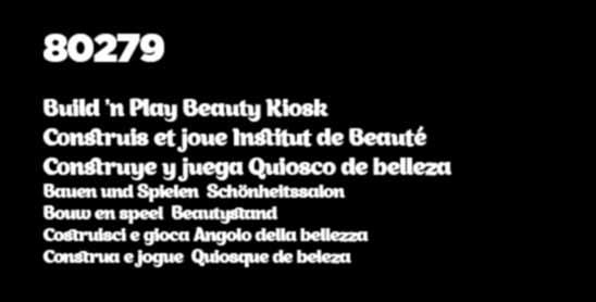 Schönheitssalon Bouw en speel Beautystand Costruisci e gioca