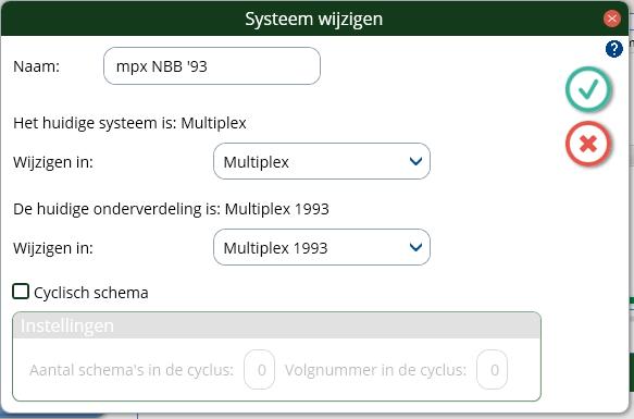 138 Hoofdstuk 7: Schema's in Bridge-It Naam van schema wijzigen, of schema in een ander systeem of onderverdeling indelen U kunt schema's een andere naam geven of in een ander systeem of