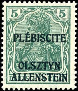 Postgeschiedenis van Allenstein DT Het gebied Allenstein (Poolse naam Olsztyn) lag op de grens van Ost-Preußen en Polen.
