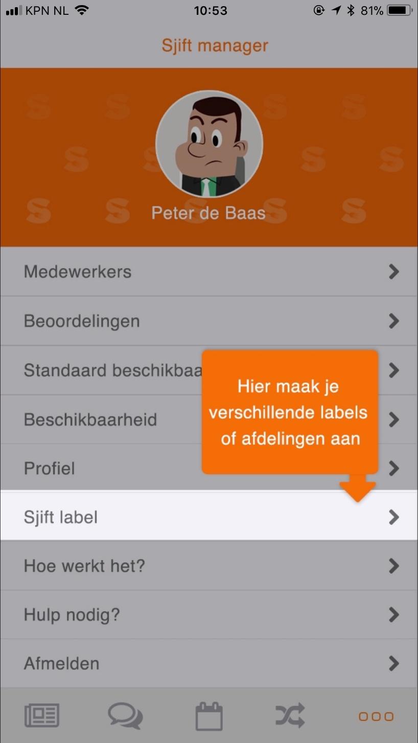 Labels wie werkt waar Heb je meerdere labels, locaties of afdelingen en wil je graag je medewerkers in het rooster laten zien waar ze