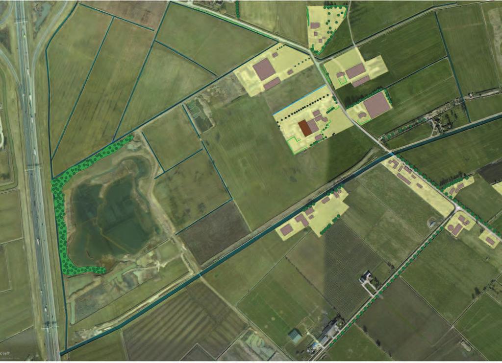 In de landschappelijke analyse is al naar voren gekomen dat de watergangen rondom het perceel van de Darwin Hoeve door de jaren heen, zijn verdwenen.